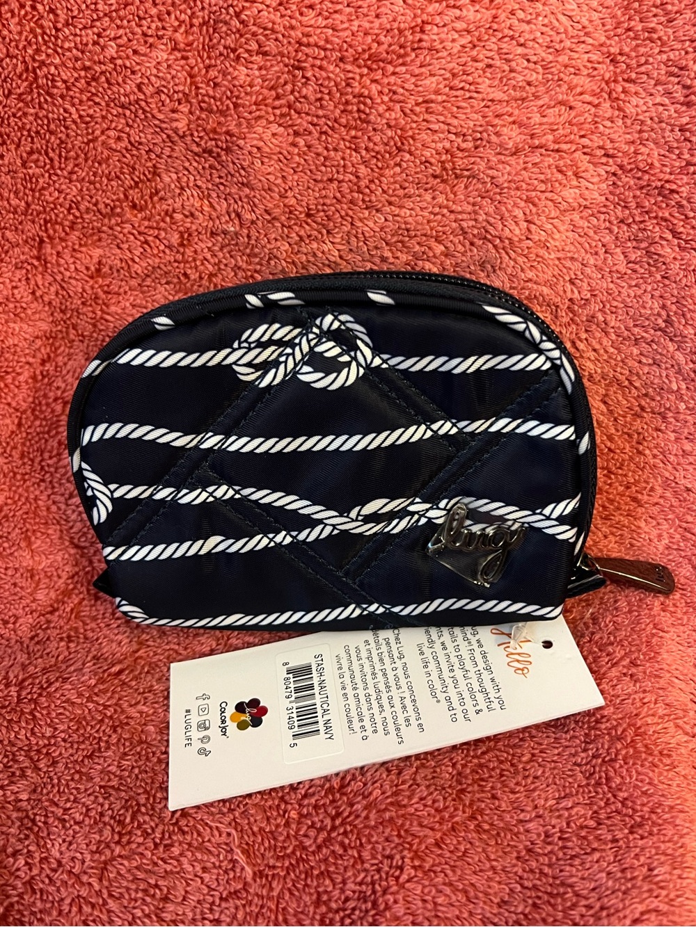 lug Stash Pouch in Nautical Navy